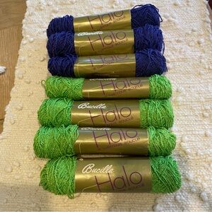 Bucilla Halo Boucle yarn, lot of 7 skeins